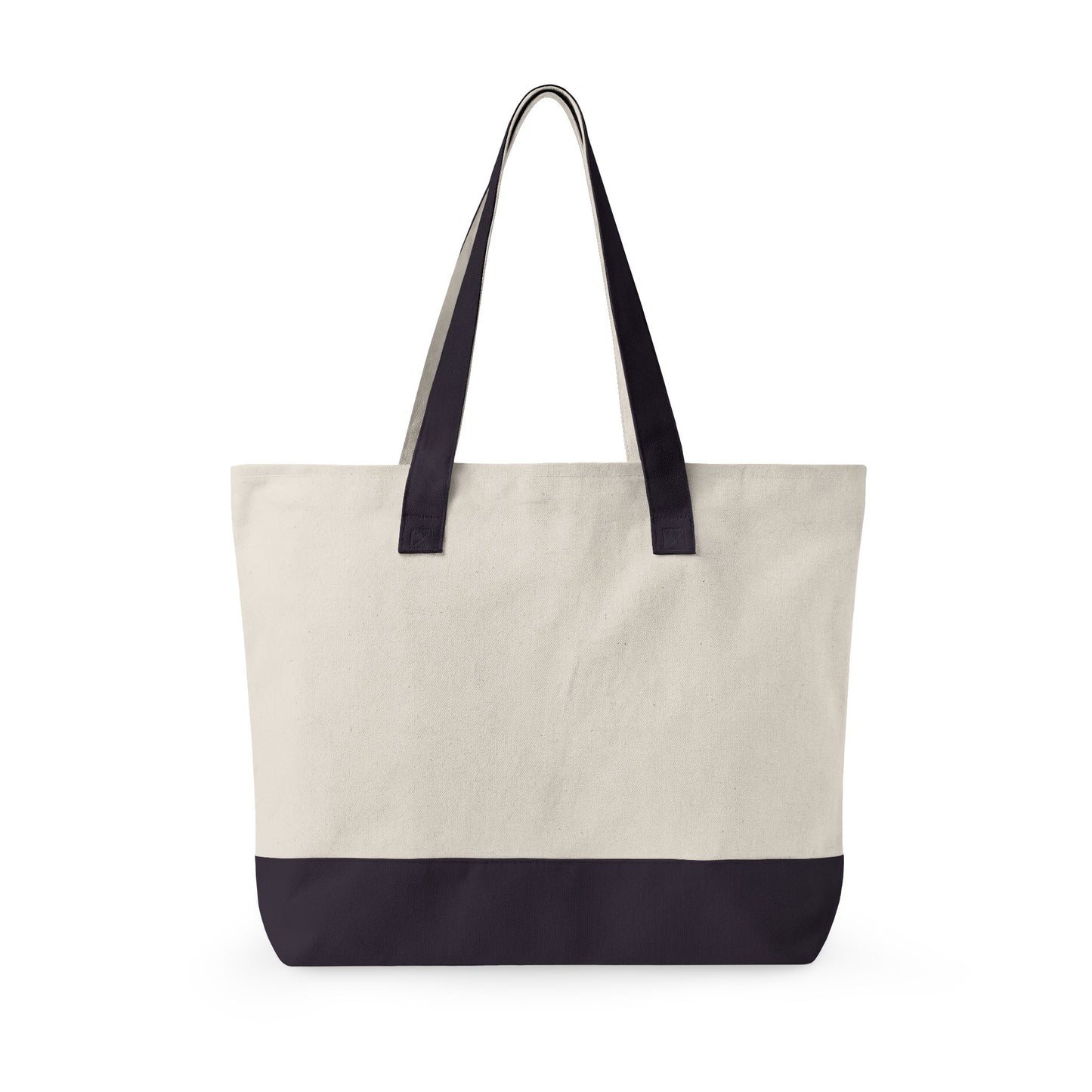Oh My Stars Canvas Tote Bag – Zippered Patriotic Market Tote for Fourth of July