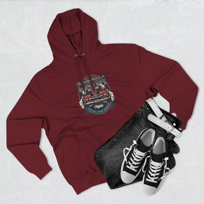Retro Red Camaro Hoodie — Vintage Muscle Car Graphic Pullover