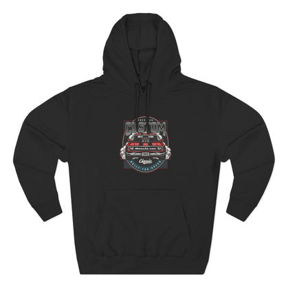 Retro Red Camaro Hoodie — Vintage Muscle Car Graphic Pullover