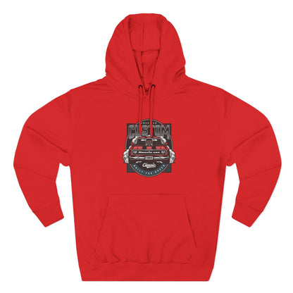 Retro Red Camaro Hoodie — Vintage Muscle Car Graphic Pullover