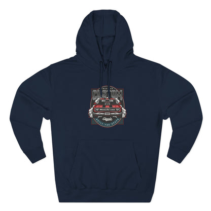 Retro Red Camaro Hoodie — Vintage Muscle Car Graphic Pullover