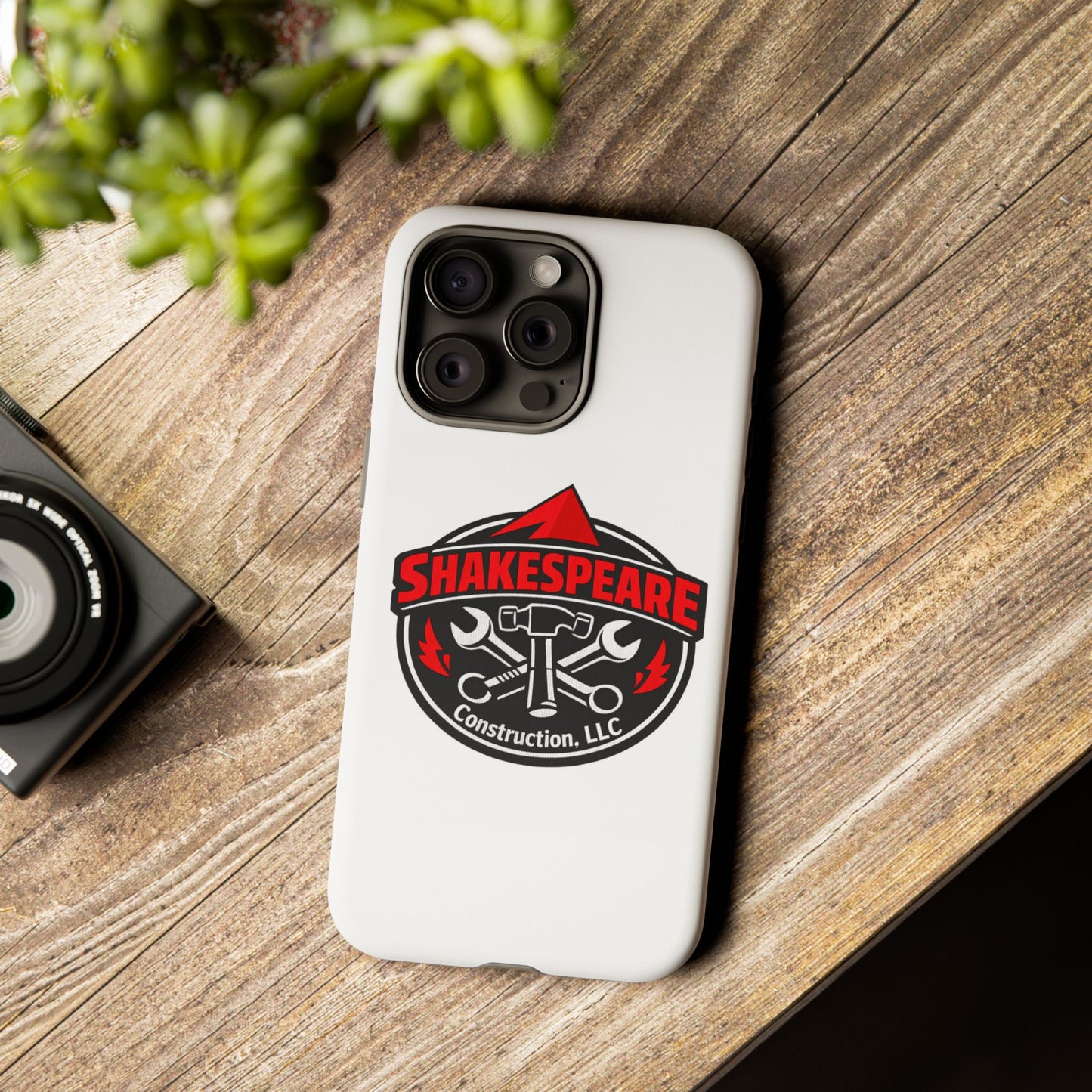 Tough Cases: Shakespeare Construction Logo Phone Case