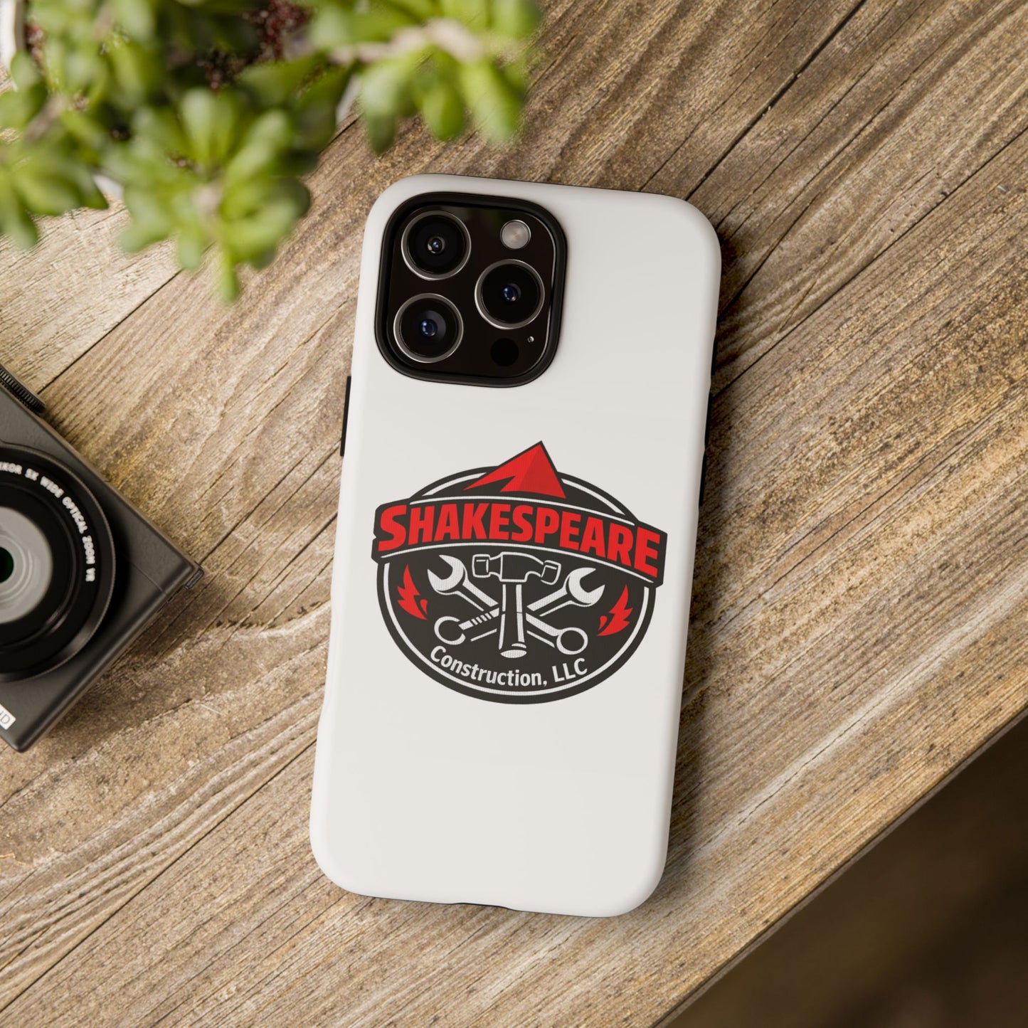 Tough Cases: Shakespeare Construction Logo Phone Case