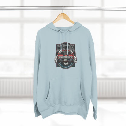 Retro Red Camaro Hoodie — Vintage Muscle Car Graphic Pullover