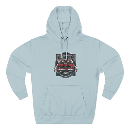 Retro Red Camaro Hoodie — Vintage Muscle Car Graphic Pullover