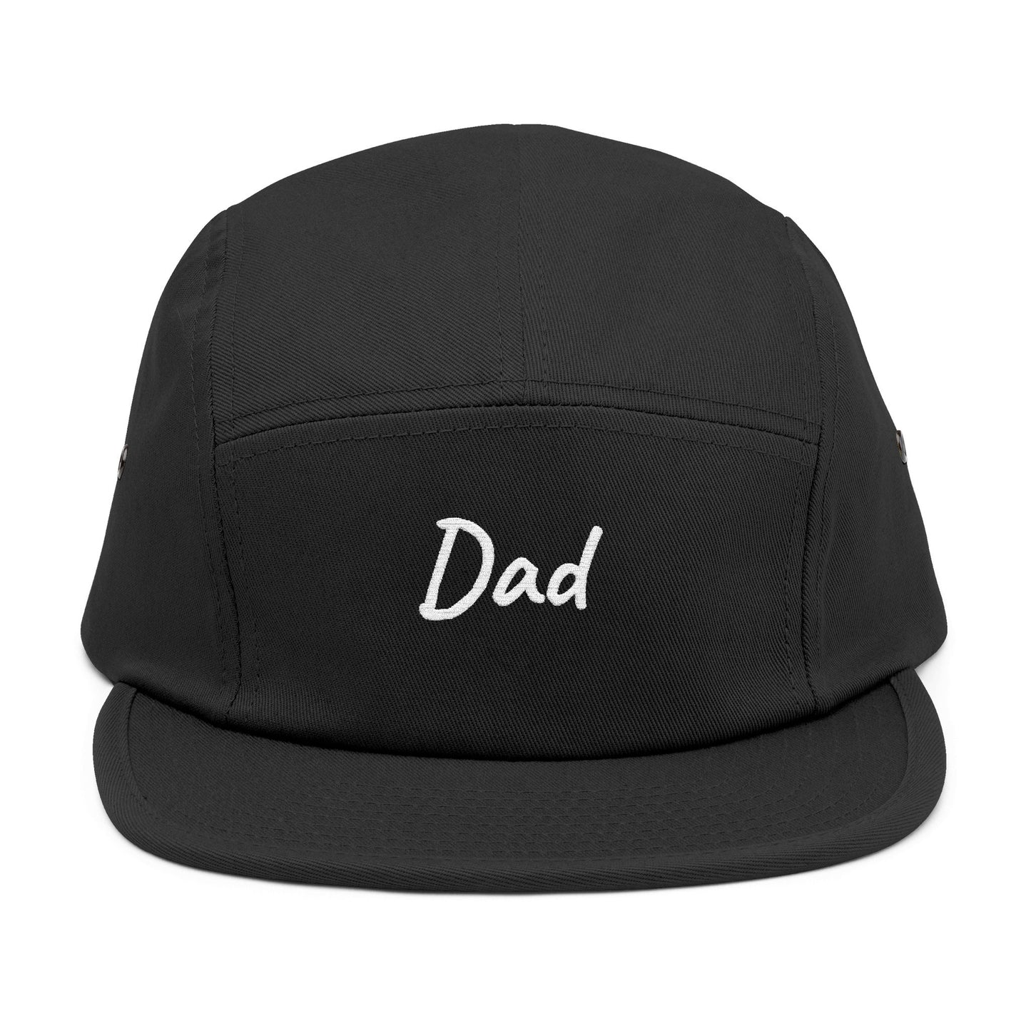 Dad Embroidered 5-Panel Cap — Casual Beige Baseball Hat, Perfect Father’s Day Gift