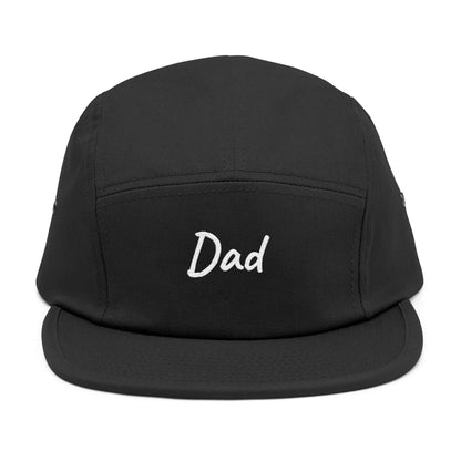 Dad Embroidered 5-Panel Cap — Casual Beige Baseball Hat, Perfect Father’s Day Gift