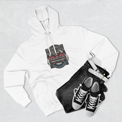 Retro Red Camaro Hoodie — Vintage Muscle Car Graphic Pullover