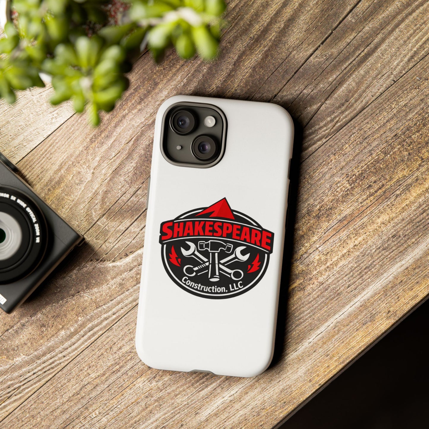 Tough Cases: Shakespeare Construction Logo Phone Case