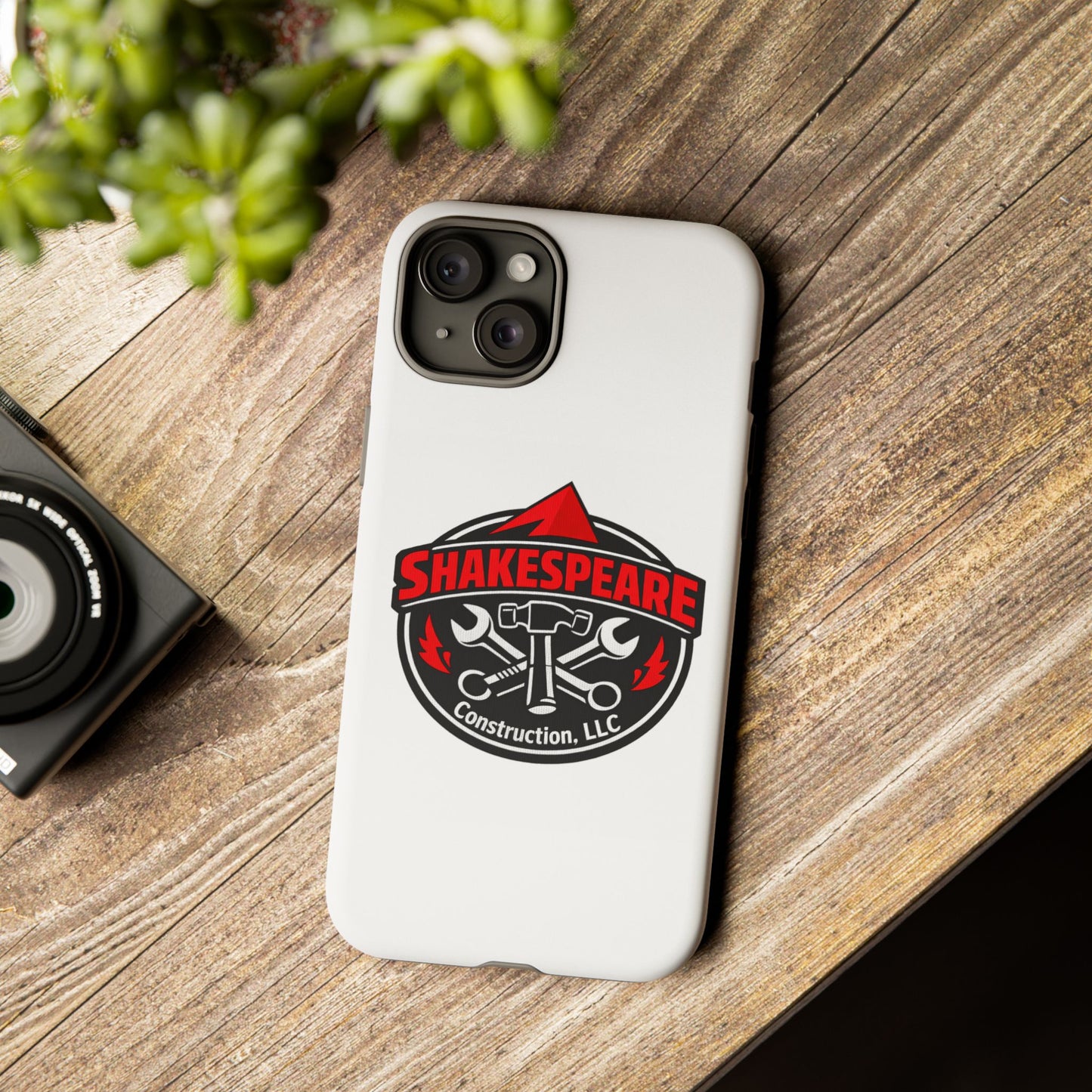 Tough Cases: Shakespeare Construction Logo Phone Case