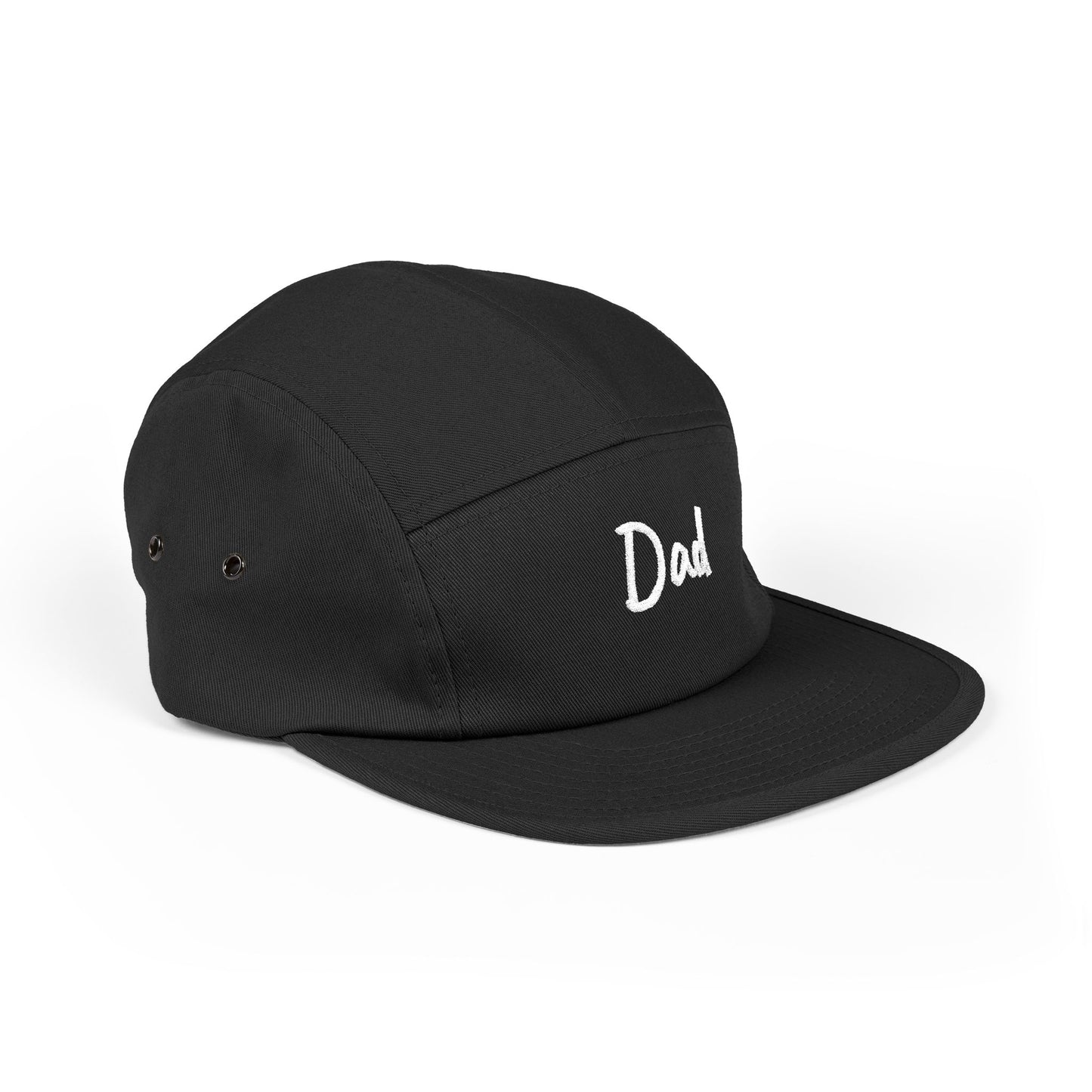 Dad Embroidered 5-Panel Cap — Casual Beige Baseball Hat, Perfect Father’s Day Gift