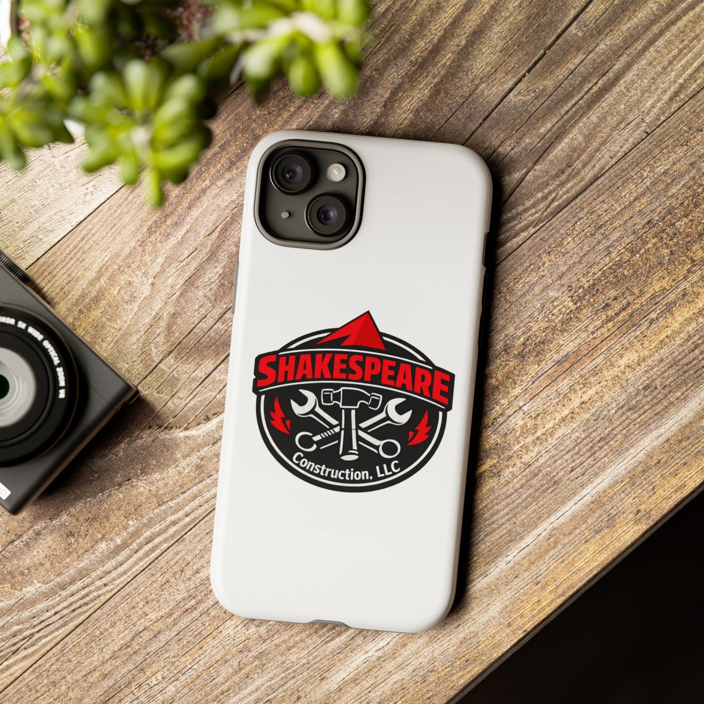Tough Cases: Shakespeare Construction Logo Phone Case