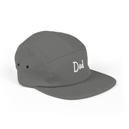 Dad Embroidered 5-Panel Cap — Casual Beige Baseball Hat, Perfect Father’s Day Gift