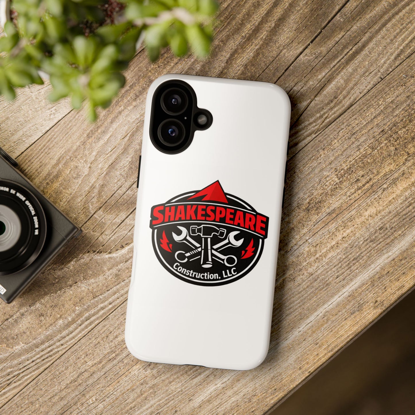Tough Cases: Shakespeare Construction Logo Phone Case