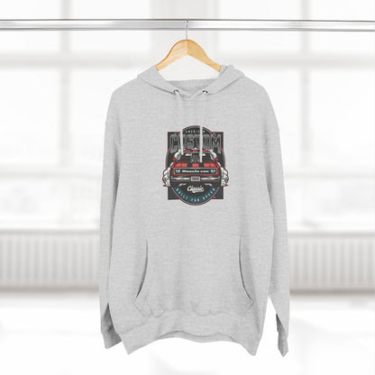 Retro Red Camaro Hoodie — Vintage Muscle Car Graphic Pullover