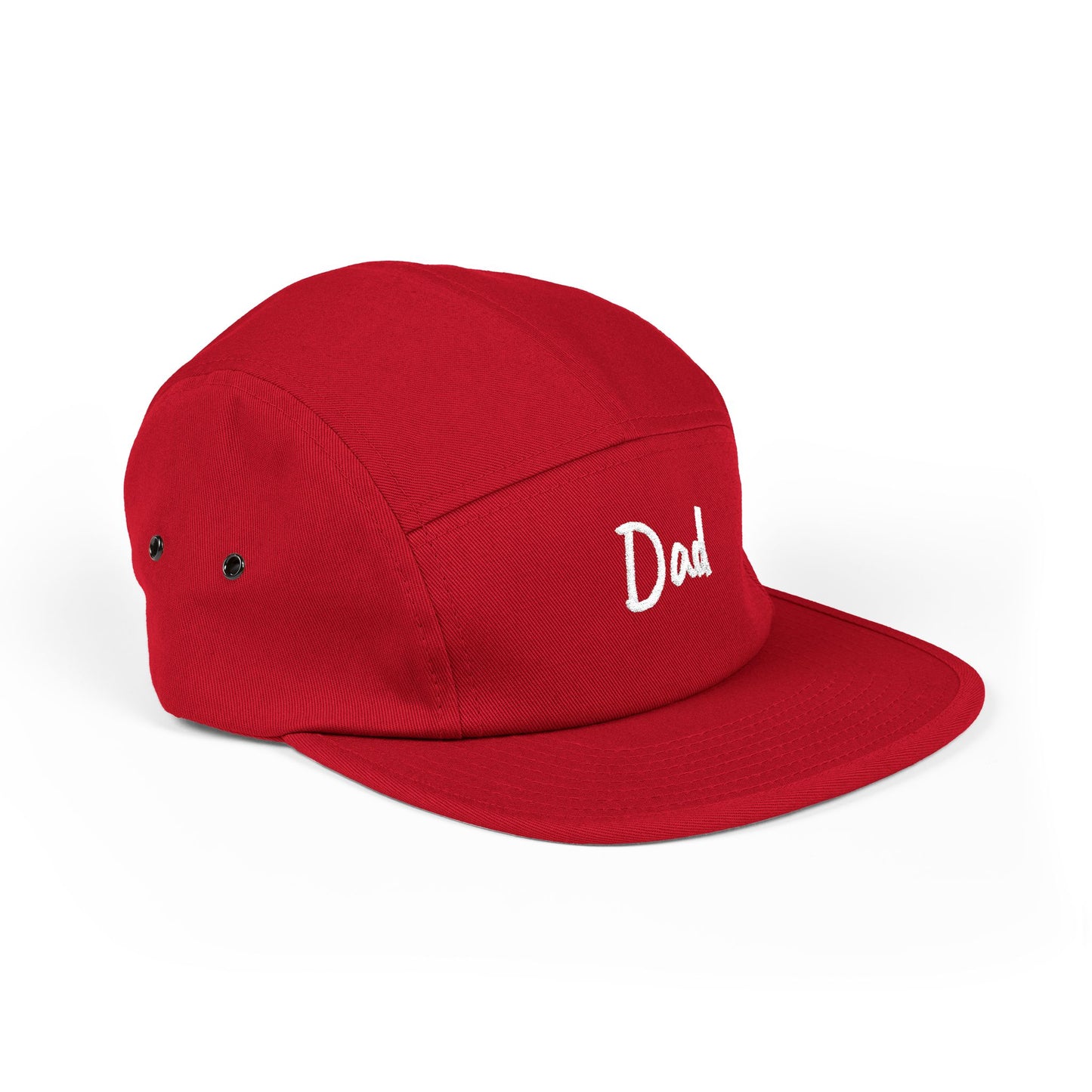 Dad Embroidered 5-Panel Cap — Casual Beige Baseball Hat, Perfect Father’s Day Gift