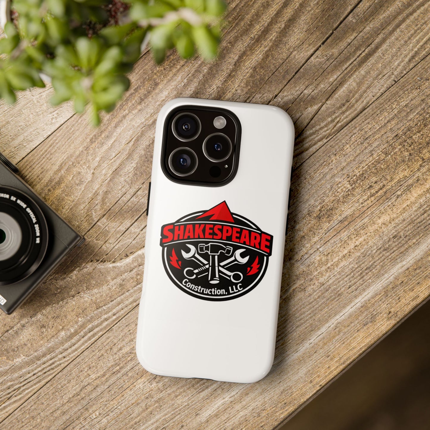 Tough Cases: Shakespeare Construction Logo Phone Case