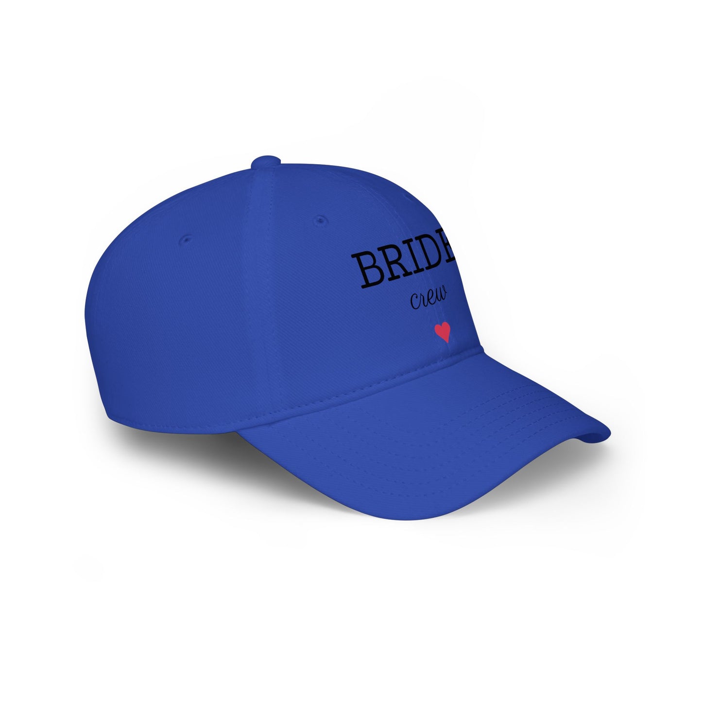 Bride Crew Baseball Cap — Bachelorette Party Hat with Heart Accent