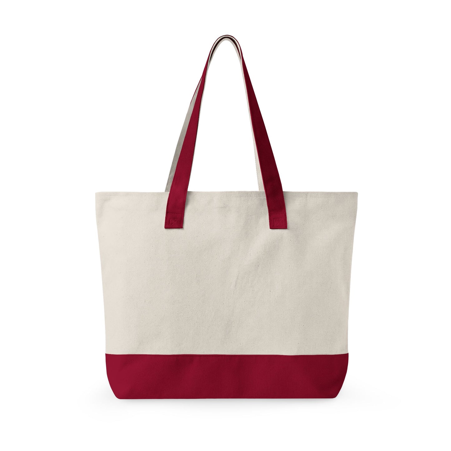 Oh My Stars Canvas Tote Bag – Zippered Patriotic Market Tote for Fourth of July