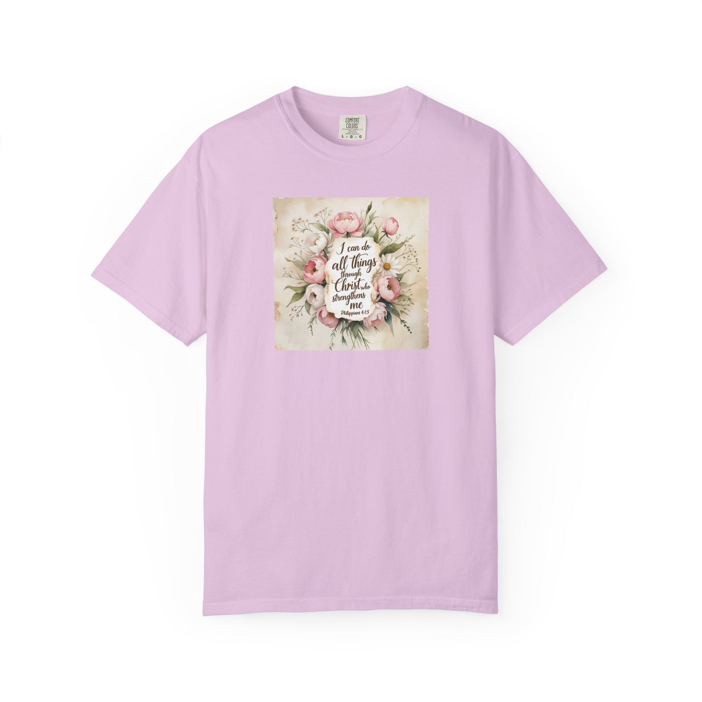 Floral Script Tee — "I am the daughter of a King" Christian Inspirational T‑Shirt