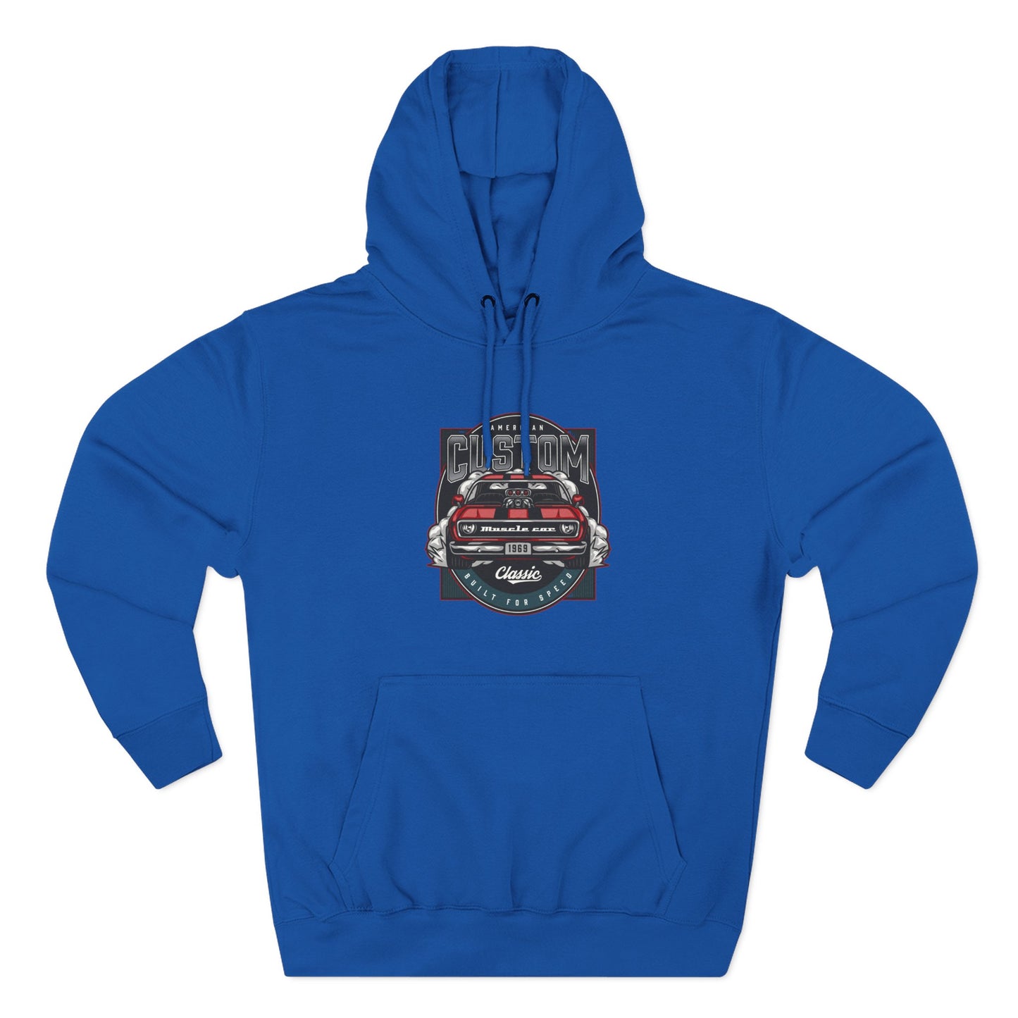 Retro Red Camaro Hoodie — Vintage Muscle Car Graphic Pullover