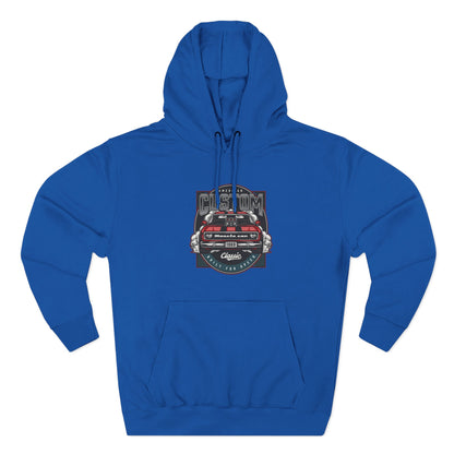 Retro Red Camaro Hoodie — Vintage Muscle Car Graphic Pullover