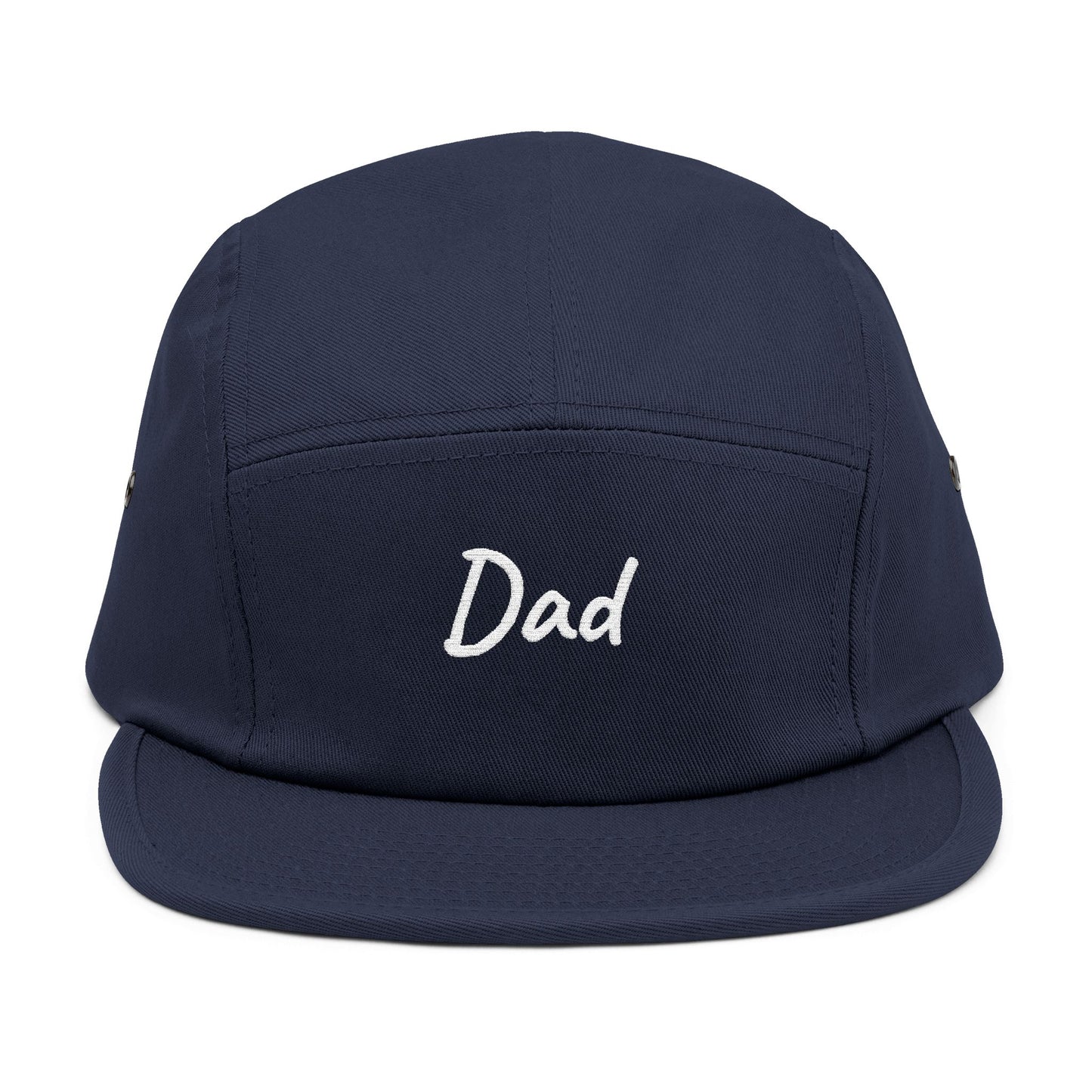 Dad Embroidered 5-Panel Cap — Casual Beige Baseball Hat, Perfect Father’s Day Gift