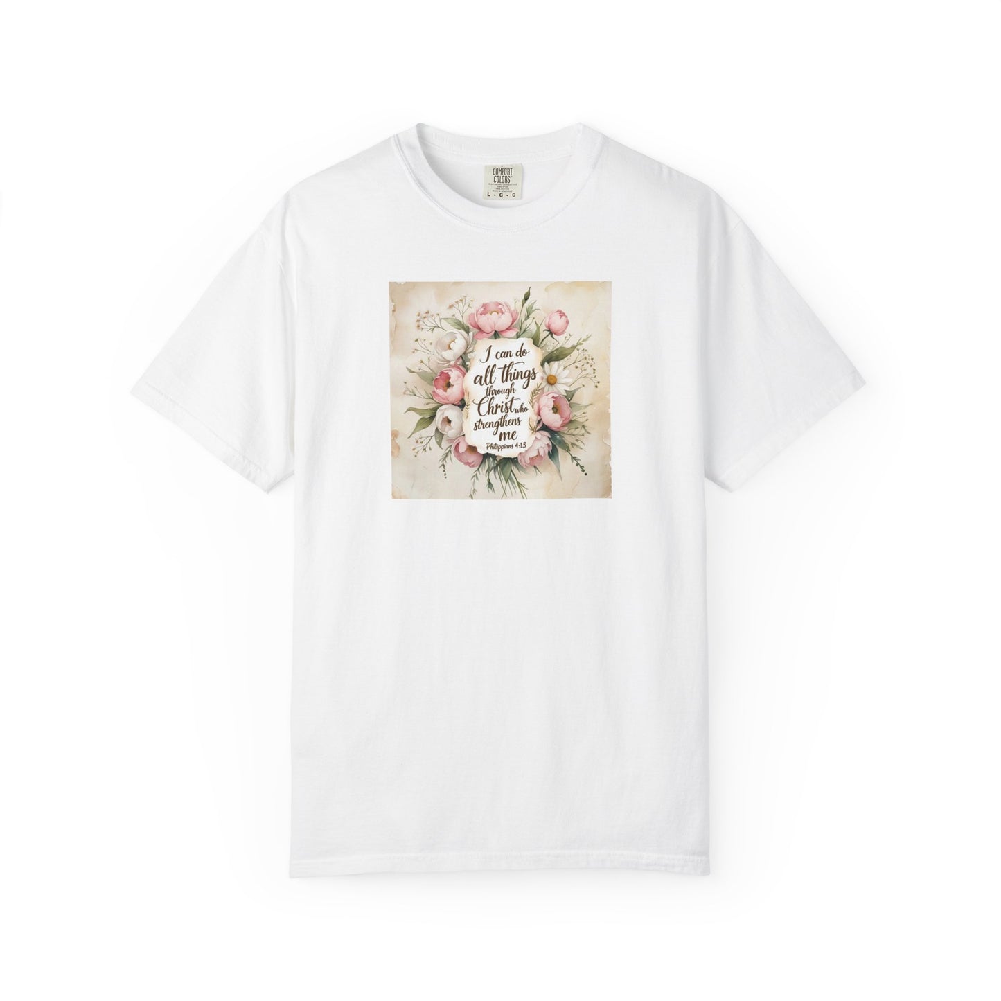 Floral Script Tee — "I am the daughter of a King" Christian Inspirational T‑Shirt