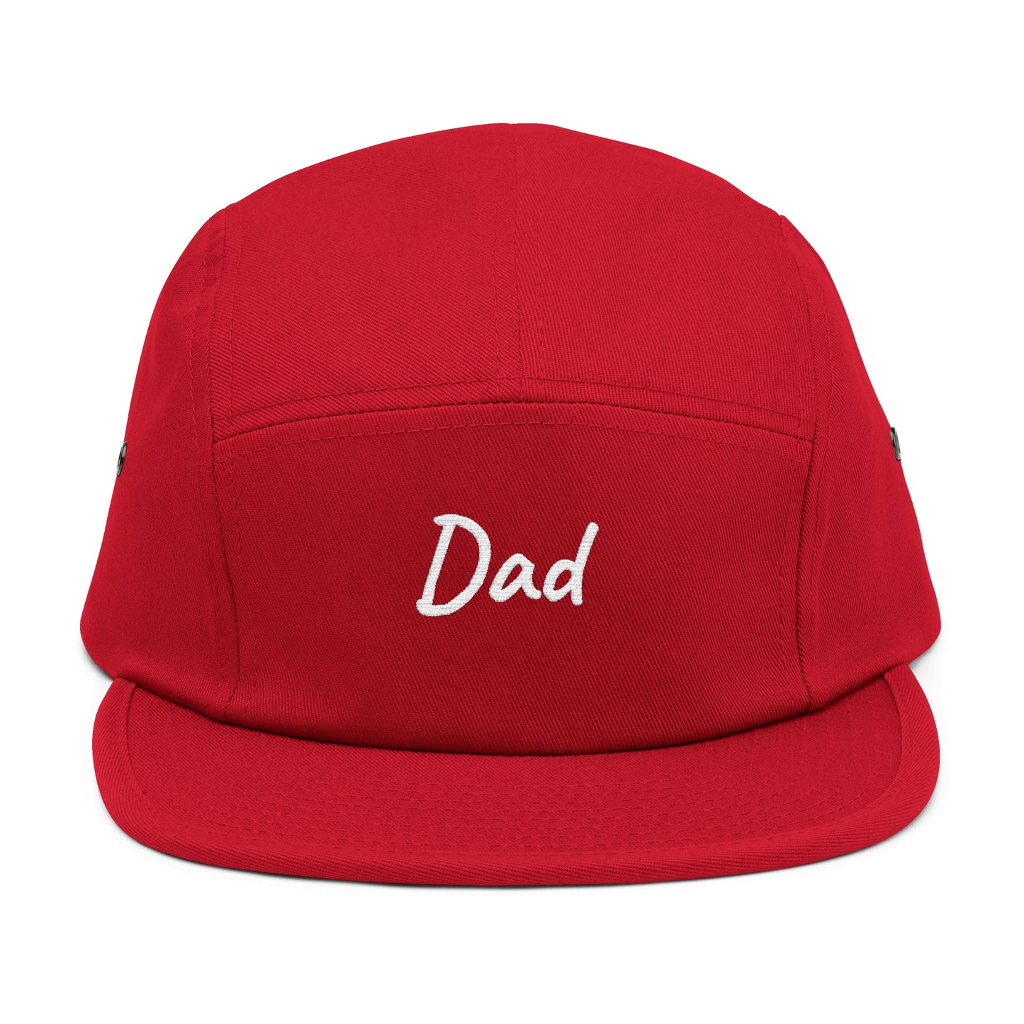 Dad Embroidered 5-Panel Cap — Casual Beige Baseball Hat, Perfect Father’s Day Gift