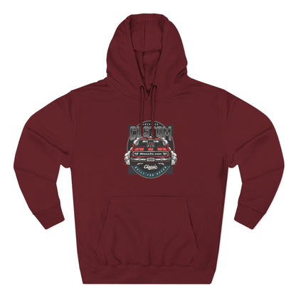 Retro Red Camaro Hoodie — Vintage Muscle Car Graphic Pullover