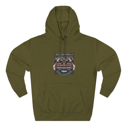 Retro Red Camaro Hoodie — Vintage Muscle Car Graphic Pullover