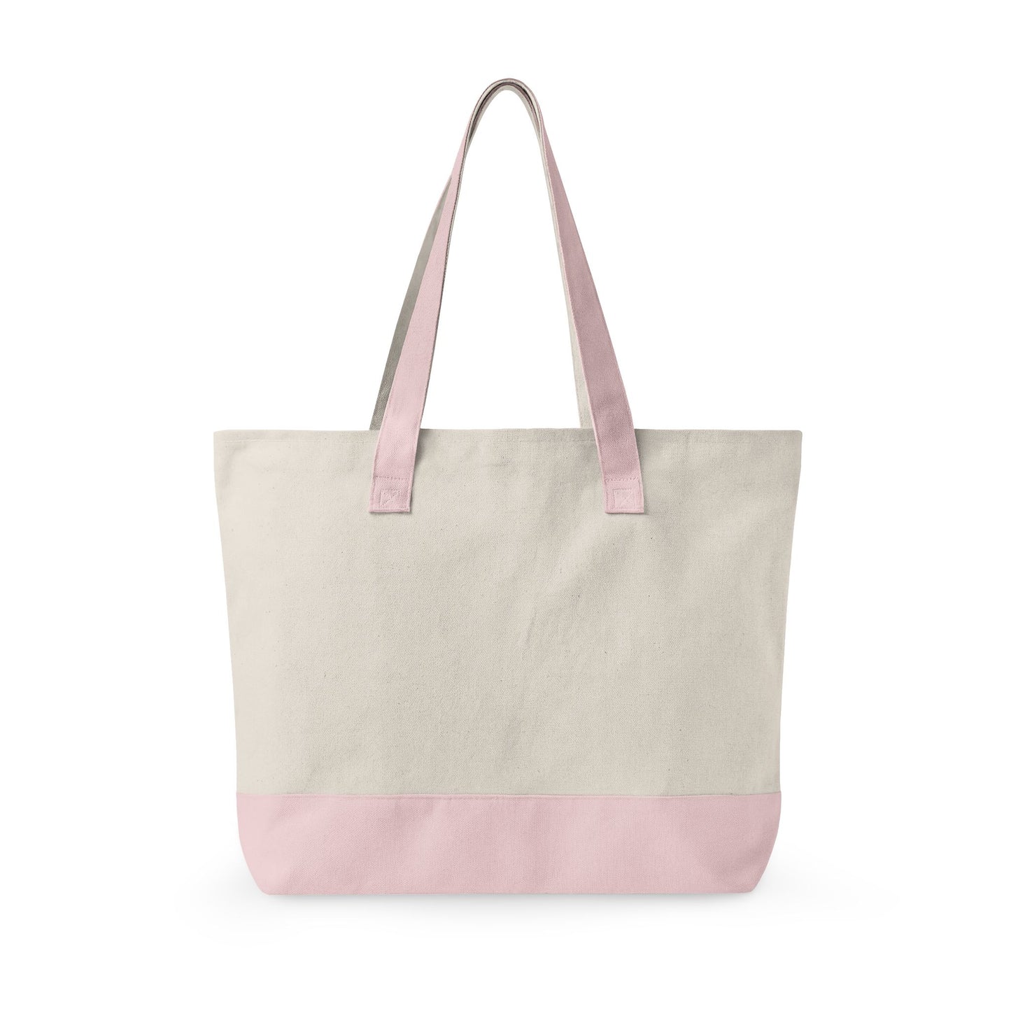 Oh My Stars Canvas Tote Bag – Zippered Patriotic Market Tote for Fourth of July