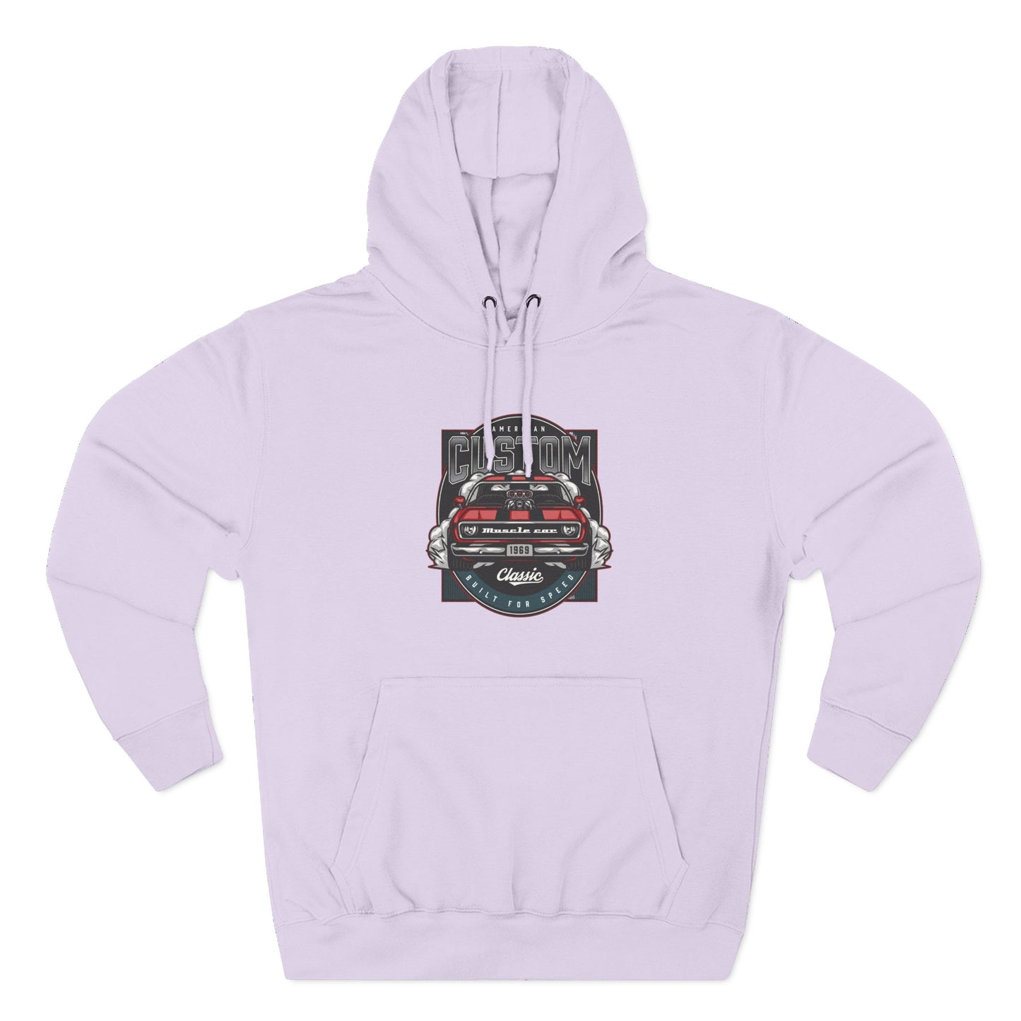 Retro Red Camaro Hoodie — Vintage Muscle Car Graphic Pullover