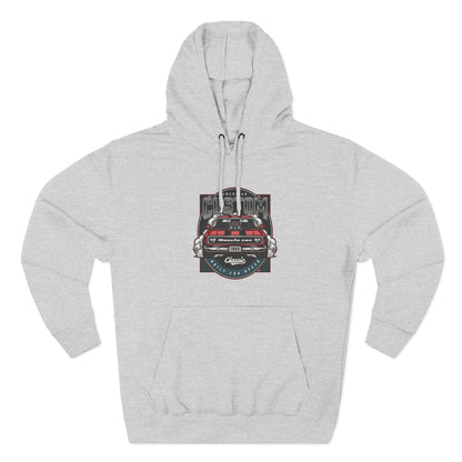 Retro Red Camaro Hoodie — Vintage Muscle Car Graphic Pullover