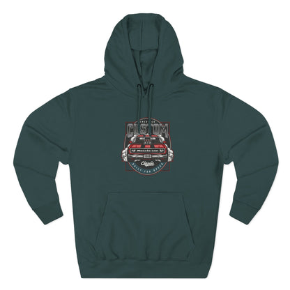 Retro Red Camaro Hoodie — Vintage Muscle Car Graphic Pullover