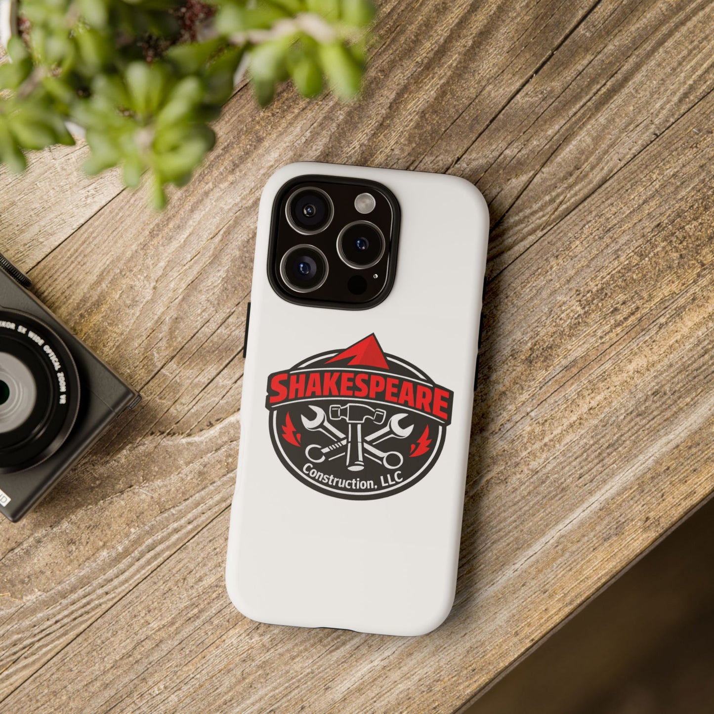 Tough Cases: Shakespeare Construction Logo Phone Case