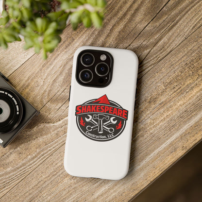 Tough Cases: Shakespeare Construction Logo Phone Case
