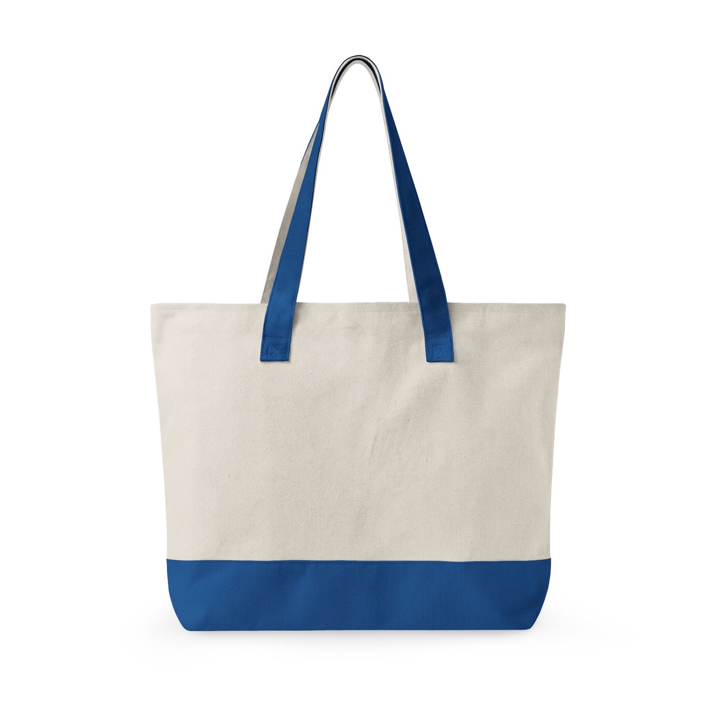 Oh My Stars Canvas Tote Bag – Zippered Patriotic Market Tote for Fourth of July