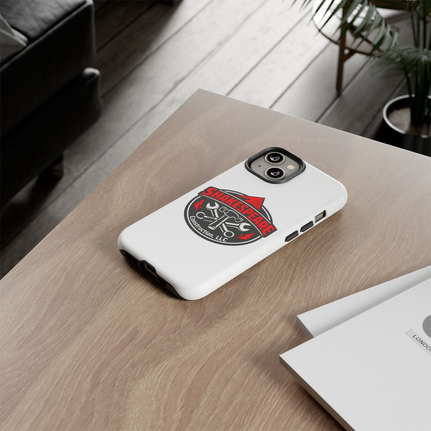 Tough Cases: Shakespeare Construction Logo Phone Case