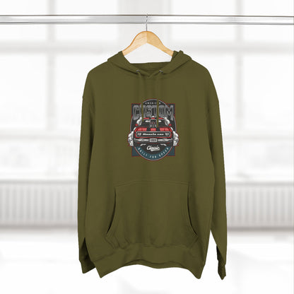Retro Red Camaro Hoodie — Vintage Muscle Car Graphic Pullover