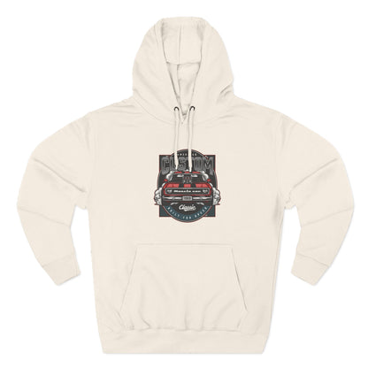 Retro Red Camaro Hoodie — Vintage Muscle Car Graphic Pullover