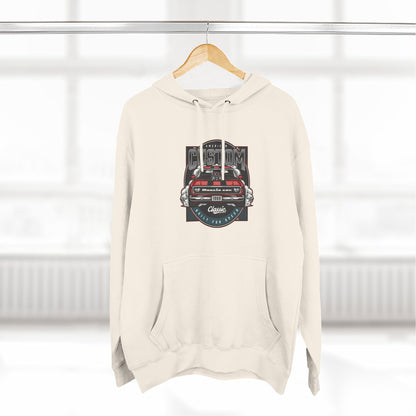 Retro Red Camaro Hoodie — Vintage Muscle Car Graphic Pullover
